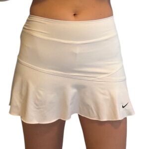 Nike Activewear Dri-Fit White Tennis Skirt | Size Small